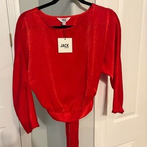 Jack by BB Dakota Bold Red Blouse